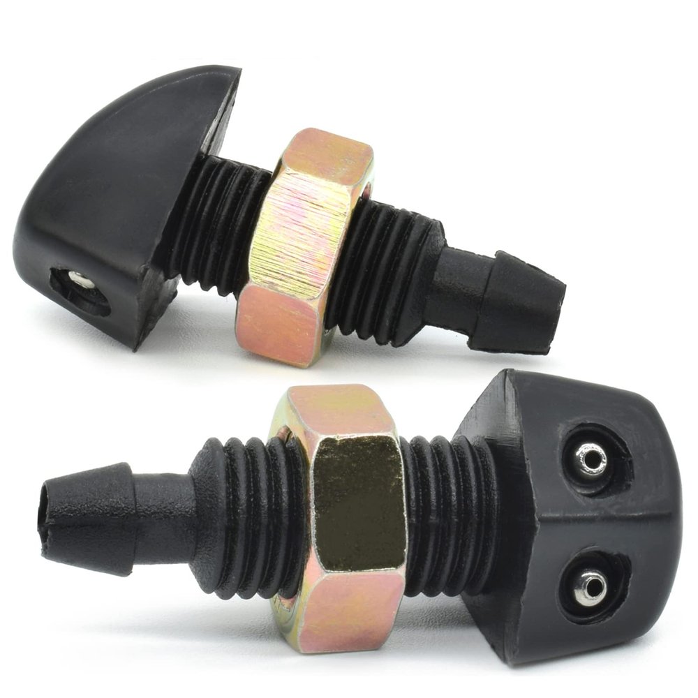 GYWKLCZ 2Pcs Car Front Window Windshield Wiper Washer Nozzles Jet Windscreen Sprayer Kits Water Washer Set