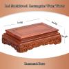GFDSHJK Meditation Table Hand Carved Coffee Table Mini Wood Meditation Table Altar Table Buddha Sculptures (Size : 24.5 * 15.5 * 8cm) view 2