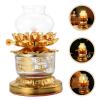 Alloy Small Oil Lamp Liquid Dimming Buddha Offering Light Retro Design for Indoor Use Portable and Lightweight Butter Lamp for Home and Sacred Lighting view 4
