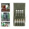 Easnea Glass Spice Jars Bottles Spice Storage Containers with Lids for Outdoor Camping BBQ Hiking Storing Spice,Herbs and Powders - 9pcs Green view 2
