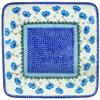 Polmedia Polish Pottery Platter 11-inch UNIKAT - Morning Poppies Pattern Handmade in Boleslawiec Poland by Ceramika Artystyczna + Certificate of Authenticity view 2