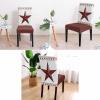 Soft Chair Protectors Covers Washable Chair Seat Covers Set of 6 West Texas Star Rusric Wood Board Farmhouse Smooth Chair Slipcovers Chair Cover for Home Coffee Wedding view 4