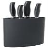 Arcos Forged Kitchen Knife Set 4 Pieces (Paring Knife + Kitchen Knife + Chef's Knife + Bread Knife) Nitrum Stainless Steel. Polypropylene POM Handle. Series Clara. Black Color view 1