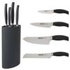 Arcos Forged Kitchen Knife Set 4 Pieces (Paring Knife + Kitchen Knife + Chef's Knife + Bread Knife) Nitrum Stainless Steel. Polypropylene POM Handle. Series Clara. Black Color view 2