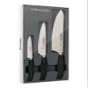 Arcos Forged Kitchen Knife Set 3 Pieces (Paring Knife + Kitchen Knife + Chef's Knife). Stainless Steel Forged Nitrum. Polypropylene POM Handle. Series Clara. Black Color view 1