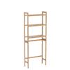 AMBIRD Over The Toilet Storage, 3-Tier Bathroom Organizer Over Toilet with Sturdy Bamboo Shelves,Multifunctional Toilet Shelf,Easy to Assemble and Saver Space, 25 * 10 * 64 Inches (Original Color) view 4
