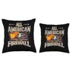 99 Gifts Patriotic Father's Day & July 4th Party All Patriotic Fireball American Flag USA 4th of July Throw Pillow, 18x18, Multicolor view 3