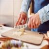 Arcos Cheese Knife set 3 pieces. Nitrum Stainless Steel. Very useful set for irregular pieces of hard cheeses, soft cheeses and creamy cheeses. Handle 100% Ovengkol wood Series Nordika. Color Brown. view 3
