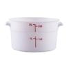 CenPro Commercial Food Storage Container, 2 Quart Round White Polypropylene Container, Dishwasher and Freezer Safe, NSF Certified (29A-042) view 1
