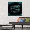 Trends International Harry Potter - Slytherin Crest Magic Wall Poster, 22.375" x 34", Premium Poster & Mount Bundle view 2