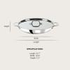 All-Clad D3 3-Ply Stainless Steel Universal Pan with Lid 3 Quart Induction Oven Broiler Safe 600F Pots and Pans, Cookware Silver view 2