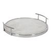 Kate and Laurel Marbury Modern Round Marble Tray; 14 Inch Diameter; Silver; Decorative White Marble Tray for Display and Storage view 1