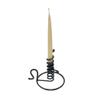 Schooner Bay Wrought Iron Spiral Courting Candle Holder - Antique Vintage Style, Black view 1