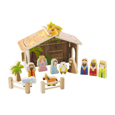 Mud Pie Nativity Set, Wood