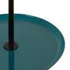 Kate and Laurel Laranya Modern Two Tier Tray; 12 x 12 x 15; Teal and Black; Decorative Round Multi Tiered Tray for Display and Storage view 4