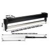 DONGYUE Metal Closet Valet Rod, Pull-Out Adjustable 30cm-60cm Wardrobe Clothes Rail, Heavy Duty Extendable Valet Rod Clothing Mount Top Mount,with Screws (Size : 45cm/17.7in) view 2