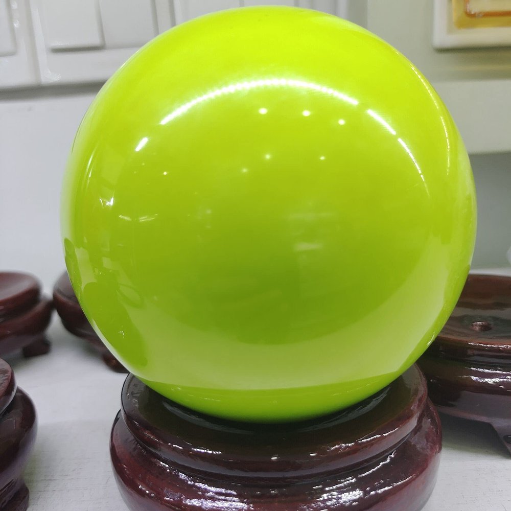 WGPHDW Meditation Home Decor, 1pcs Natural Luminous Stone Ball Gifts,Natural Crystal (Size : 2pcs)