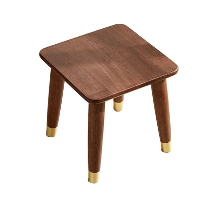 XJHOME Solid Wood Stool Wooden Small Foot Step Stools Home and Garden Solid Wooden Bar Stool Kitchen Pub Cafe Step Stool, Multi Purpose Small Seat Storage Shelf