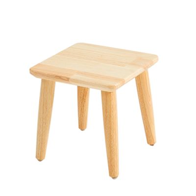 XJHOME Solid Wood Stool Wooden Small Foot Step Stools Wood Stool Step Stools for Kitchen Bedroom Living Room Bathroom Garden Camp Nurseries or Kindergartens Portable- Small Seat/Wooden Bench
