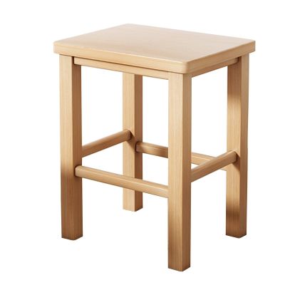Solid Wood Stool Wooden Small Foot Step Stools Wood Step Stool, Portable Rectangle Bed Stool, Small Step Ladder for Kitchen Bathroom, Foot Rest Stools Under Desk, Strong and Durable for Adults and El