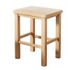 Solid Wood Stool Wooden Small Foot Step Stools Wood Step Stool, Portable Rectangle Bed Stool, Small Step Ladder for Kitchen Bathroom, Foot Rest Stools Under Desk, Strong and Durable for Adults and El view 1