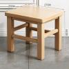 Solid Wood Stool Wooden Small Foot Step Stools Wood Step Stool, Portable Rectangle Bed Stool, Small Step Ladder for Kitchen Bathroom, Foot Rest Stools Under Desk, Strong and Durable for Adults and El view 3