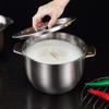 Hemoton Oil Container Kitchen Multi-purpose Oil Storage Basin Restaurant Stainless Steel view 3
