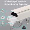 6ft Ceiling Track for Curtains, Never Rust & Enough Rollers and Hooks & Slide Quietly Curtain Track Rail for Window: Suitable for Bathroom, Shower Room, Bedroom, Hospital, RV, Camper view 2