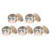 FOMIYES 5pcs Aluminum Jars Lids Round Refillable Containers for Cosmetics Candles Lip Balms for Travel Leak Storage for Creams Teas Jewelry view 1