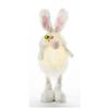 18" Standing LED White Bnny Ear Gnome view 1