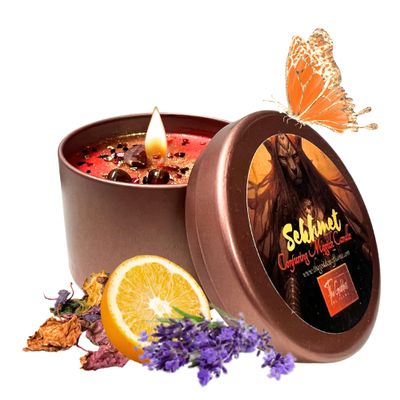 Sekhmet Spiritual Offering Candle for Protection,Healing and Spiritual Power (Medium 8oz)