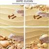 Beach Square Table Cove, Nautical Composition About Sandy Frame Surrounded by Various Sea Shells, Elastic Edge, Suitable for Kitchen Party Picnic, 44"x44" Sand Brown Coral view 3