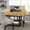Beach Square Table Cove, Nautical Composition About Sandy Frame Surrounded by Various Sea Shells, Elastic Edge, Suitable for Kitchen Party Picnic, 44"x44" Sand Brown Coral view 4