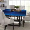 ESFVRG Ocean Square Table Cove, Underwater Landscape with Sandy Seabed Aquatic Scene Sunlight, Elastic Edge, Suitable for Kitchen Party Picnic, 44"x44" Navy Blue view 4