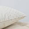 BYTIDE Dots Embroidery Silk Decorative Square Throw Pillow Covers 17 x 17 Inches Pack of 2, Luxury Soft Cushion Case Pillowcase for Couch Bed Car Bedroom Living Room, Beige view 4