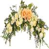 Artificial Floral Swag Floral Wreath Arch Flower Garland Front Door Wreath for Wedding Home Party Door Decor - A view 1