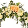 Artificial Floral Swag Floral Wreath Arch Flower Garland Front Door Wreath for Wedding Home Party Door Decor - A view 2
