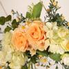 Artificial Floral Swag Floral Wreath Arch Flower Garland Front Door Wreath for Wedding Home Party Door Decor - A view 3