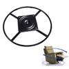 Yoogu 2 Pack of 24 inch Heavy Duty Recliner Chair Sofa Furniture Ring Base w Swivel Replacement with 10 Inch Plate (24 inch 2pcs) view 1
