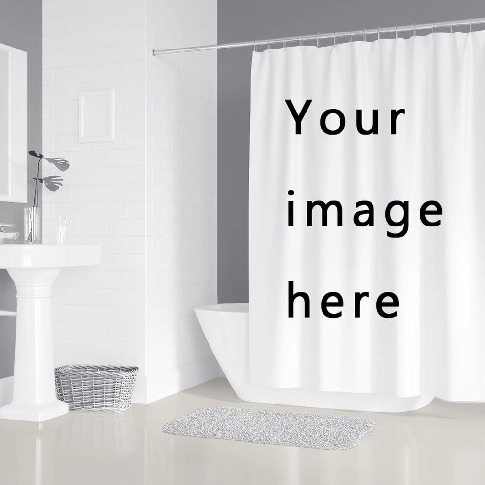BeSpring Custom Photo Shower Curtains Custom Image Shower Curtain Custom Shower Curtain Personalized Shower Curtain(80x72inch)