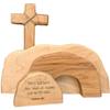 BTSEURY Easter Resurrection Scene Wooden Ornaments for The Home Table Jesus Ornaments Nativity Scene Decorations Christian Figurine Ornament view 1