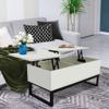 Wood Lift Top Coffee Table with Hidden Compartment and Adjustable Storage Shelf, Lift Tabletop Dining Table for Home Living Room, Office view 4