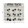 Bear Paws Kids Farmhouse Wild Animal Paw Bath Mats Non Slip Boys Girls Nature Fox Deer Theme Bath Rugs for Retro Wood Grain Bathroom Accessories Doormats Floor Mat 16"x24" view 2