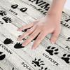 Bear Paws Kids Farmhouse Wild Animal Paw Bath Mats Non Slip Boys Girls Nature Fox Deer Theme Bath Rugs for Retro Wood Grain Bathroom Accessories Doormats Floor Mat 16"x24" view 3