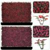 QIAOH Artificial Boxwood Hedge Mat with Cable Ties 2PCS, Grass Wall Backdrop Artificial, Artificial Fence Wall, Privacy Fence Screen Greenery Panel Outdoor Decor, Garden view 2