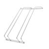1/2/3 Row Hanging Stemware Holder, Wall-mounted Wine Glass Holder With Screws, 16" 20" 24" Wine Glass Rack Storage Under Shelf, Wine Glass Drying Storage Hanger, Save Space view 1