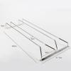 1/2/3 Row Hanging Stemware Holder, Wall-mounted Wine Glass Holder With Screws, 16" 20" 24" Wine Glass Rack Storage Under Shelf, Wine Glass Drying Storage Hanger, Save Space view 2