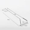 1/2/3 Row Hanging Stemware Holder, Wall-mounted Wine Glass Holder With Screws, 16" 20" 24" Wine Glass Rack Storage Under Shelf, Wine Glass Drying Storage Hanger, Save Space view 2