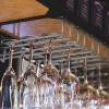 1/2/3 Row Hanging Stemware Holder, Wall-mounted Wine Glass Holder With Screws, 16" 20" 24" Wine Glass Rack Storage Under Shelf, Wine Glass Drying Storage Hanger, Save Space view 3