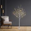 2 Pack 6FT Lighted Birch Tree 72 LED Artificial Tree for Decoration Inside and Outside, Home Patio Wedding Festival Christmas Decor, Warm White view 2